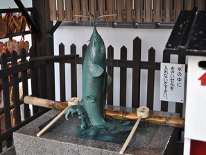 北野天満宮の叶い鯉